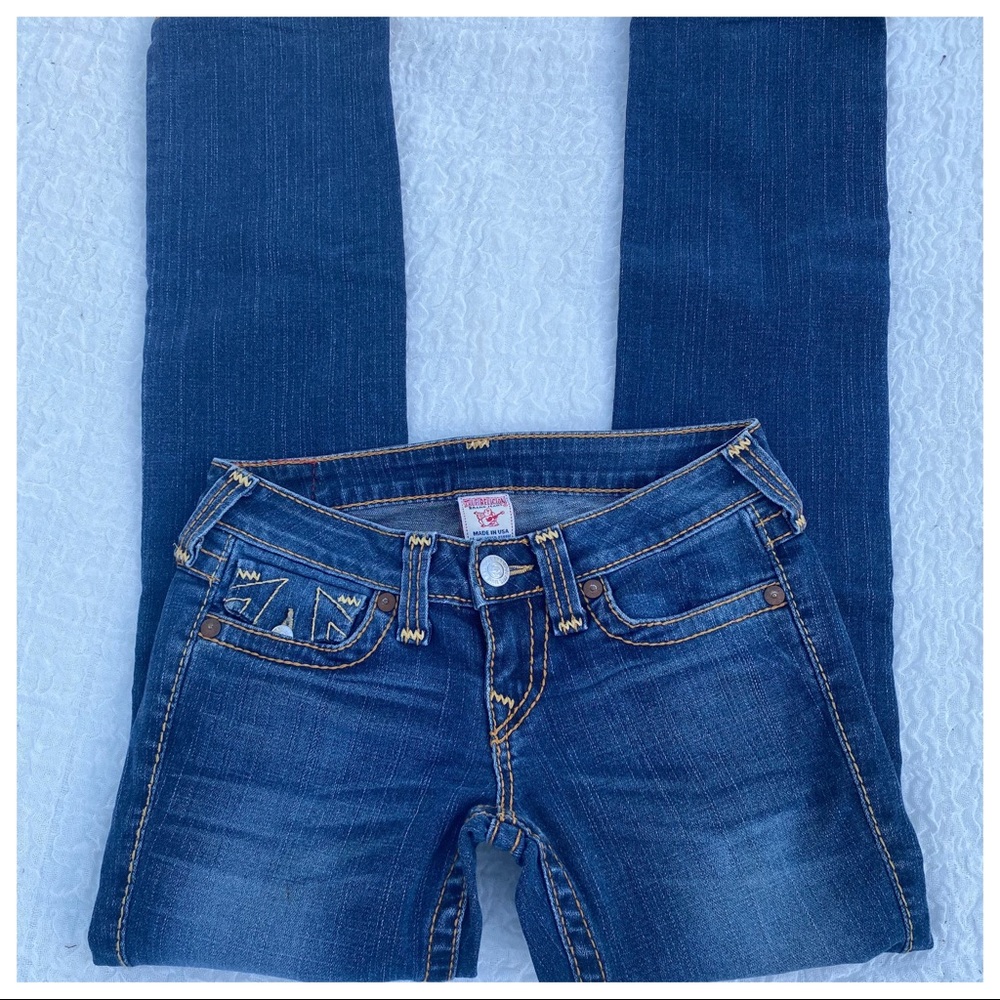 ๐HP 26/31 True Religion โBILLY BIG Tโ Straight Jeans - Picture 12 of 16